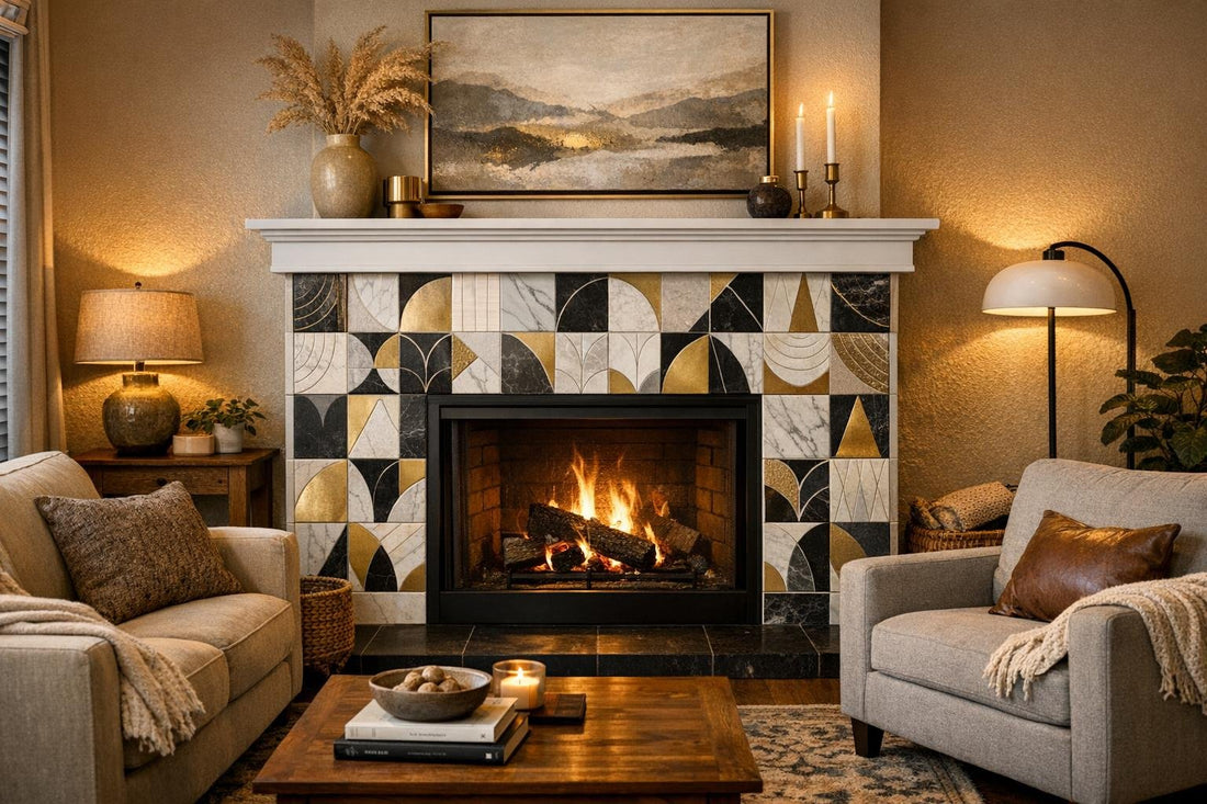 Elevate Your Space with Fireplace Tile Surround Inspiration - Zicana Boutique