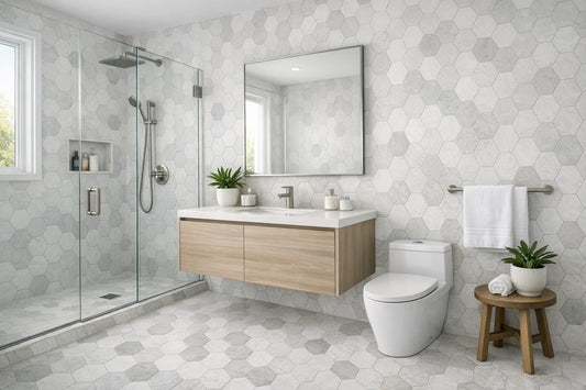 Elevate Your Space with Hexagon Tile Bathroom Ideas - Zicana Boutique