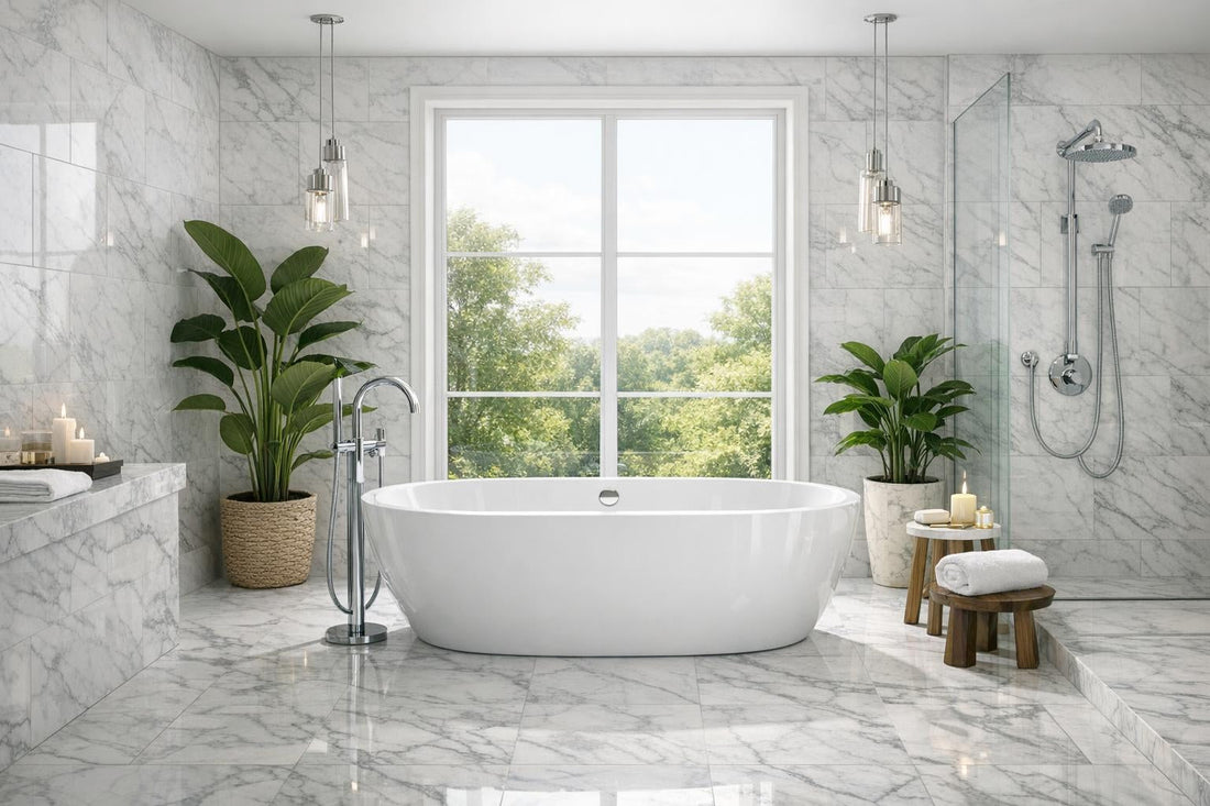 Elevate Your Space with Marble Tile Bathroom Insights - Zicana Boutique