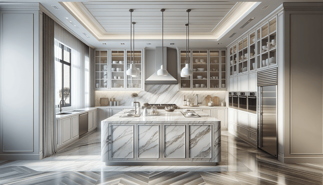 Elevate Your Space with Quartzite White Countertops - Z Boutique by Marble Couture