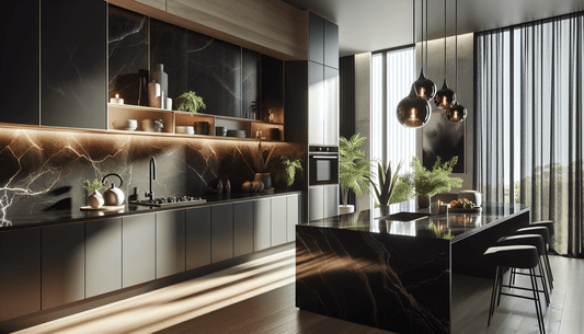 Elevate Your Space with Stunning Black Quartz Countertops - Z Boutique by Marble Couture