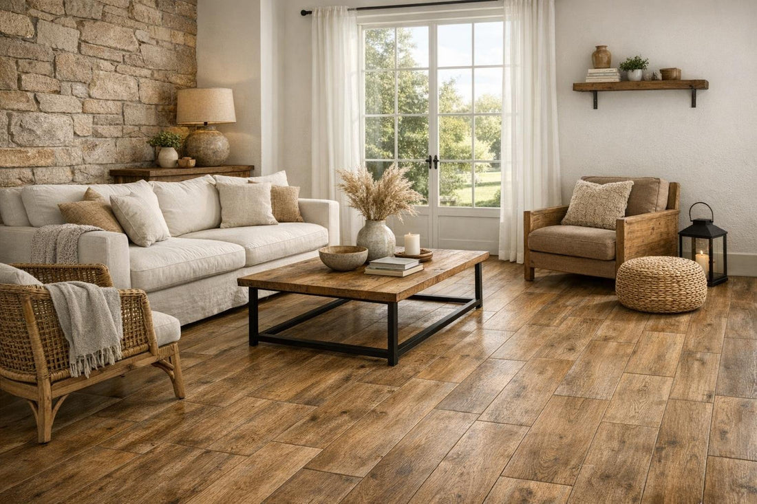 Embrace Rustic Elegance: Ceramic Floor Looks Like Wood - Zicana Boutique