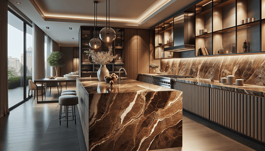 Enhance Interiors with Exquisite Brown Marble Countertops - Z Boutique by Marble Couture