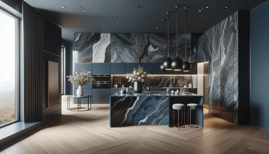 Enhance Luxury Spaces with Arcobaleno Blue Granite - Z Boutique by Marble Couture