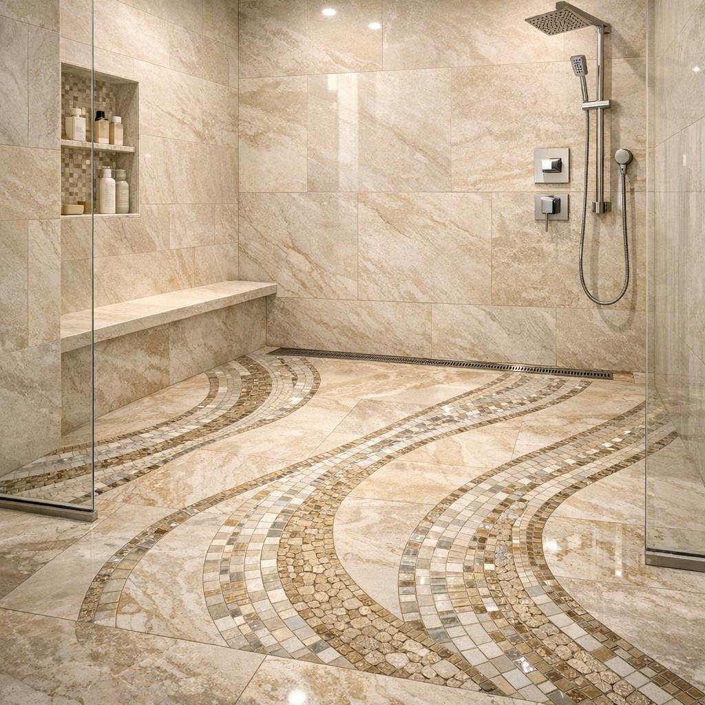 Enhance Showers with Luxurious Flooring Solutions - Zicana Boutique