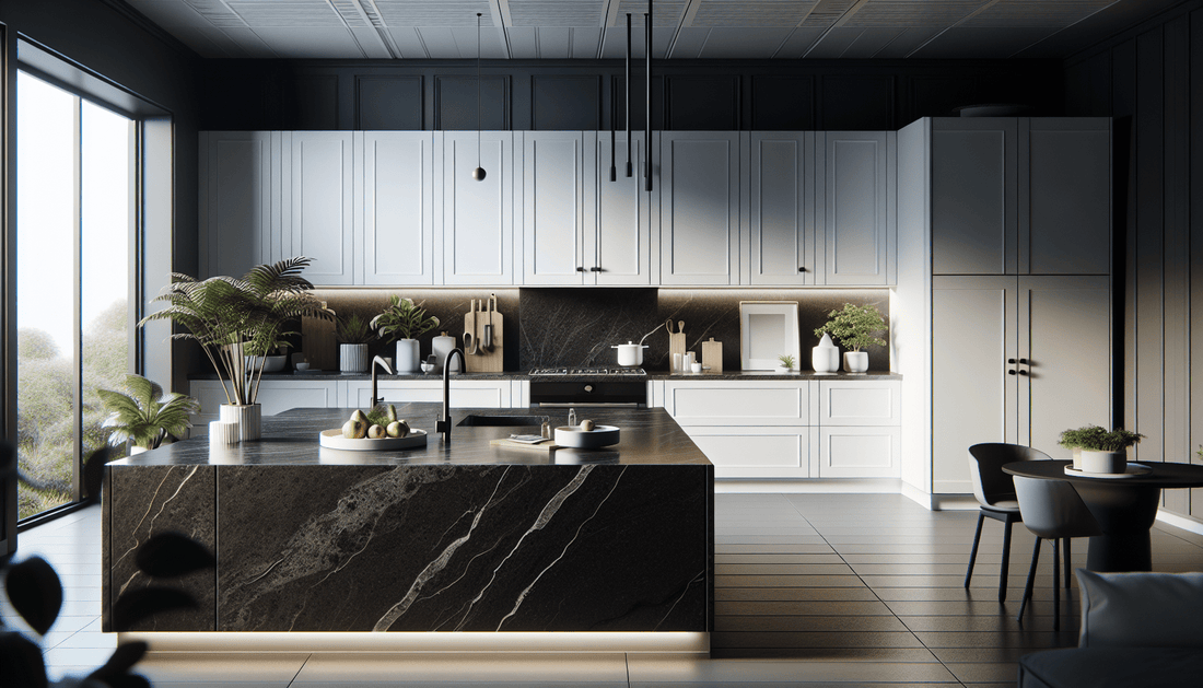 Enhance Spaces: White Cabinets with Black Granite Countertops Tips - Zicana Boutique