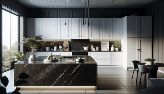 Enhance Spaces: White Cabinets with Black Granite Countertops Tips - Z Boutique by Marble Couture