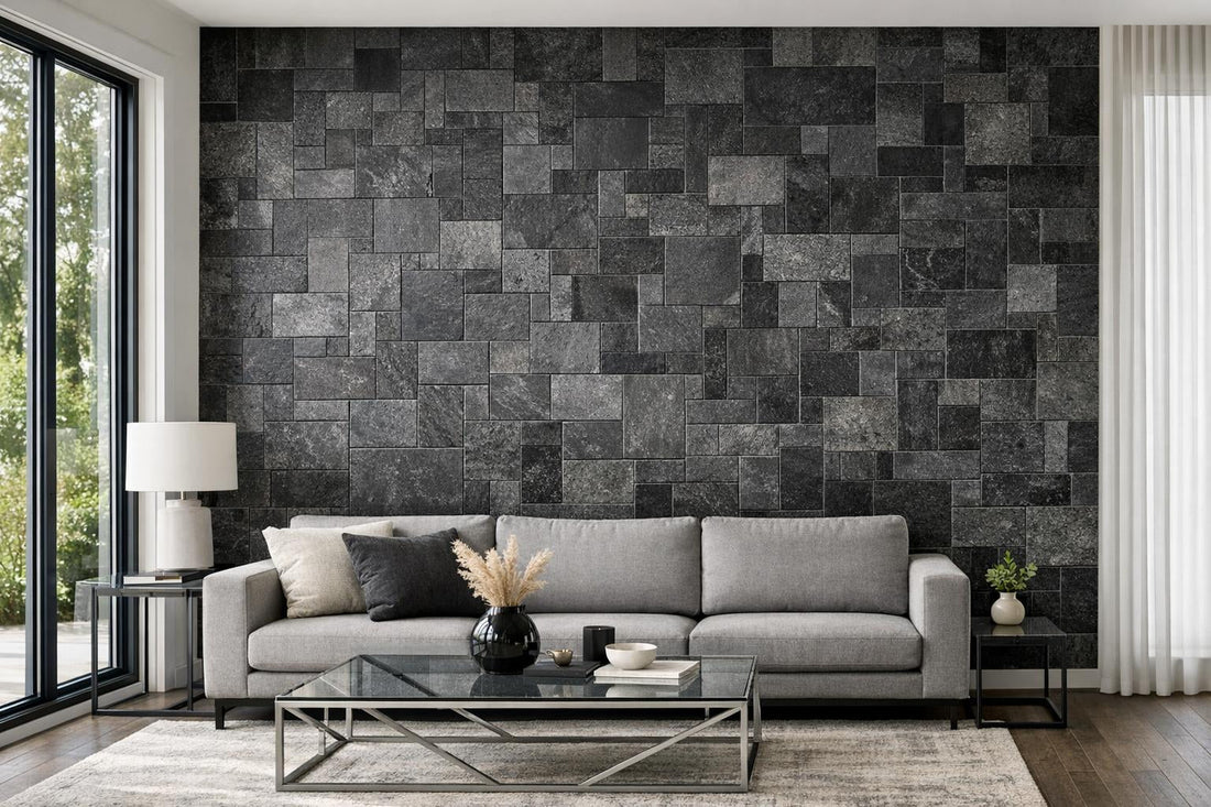 Enhance Spaces with Abbey Road Noir Limestone Mosaic - Zicana Boutique