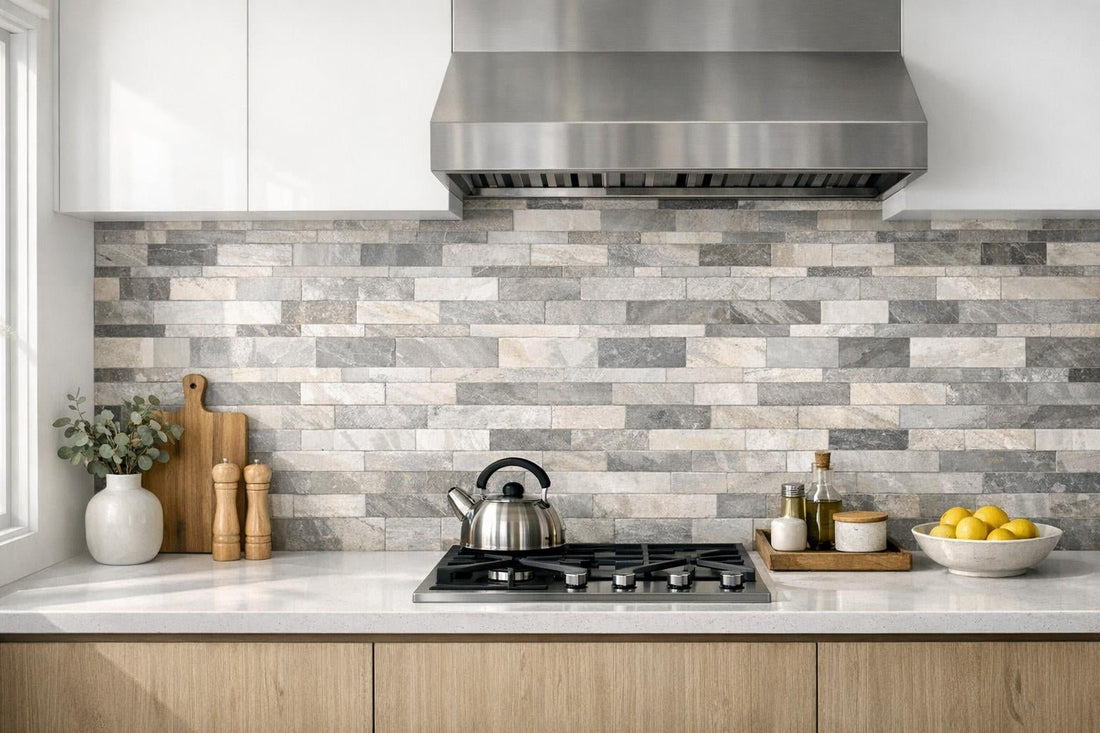 Enhance Spaces with Abbey Road Smoke Limestone Mosaic - Zicana Boutique