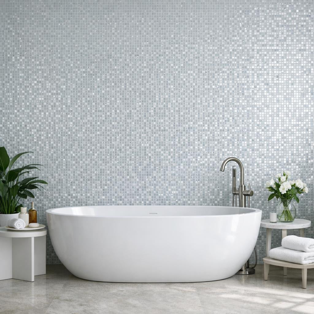 Enhance Spaces with Bisazza Ghiaccio Plus Glass Mosaic - Zicana Boutique