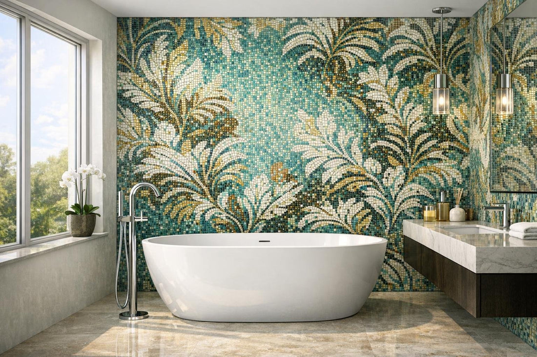 Enhance Spaces with Bisazza Madagascar Glass Mosaic Elegance - Zicana Boutique