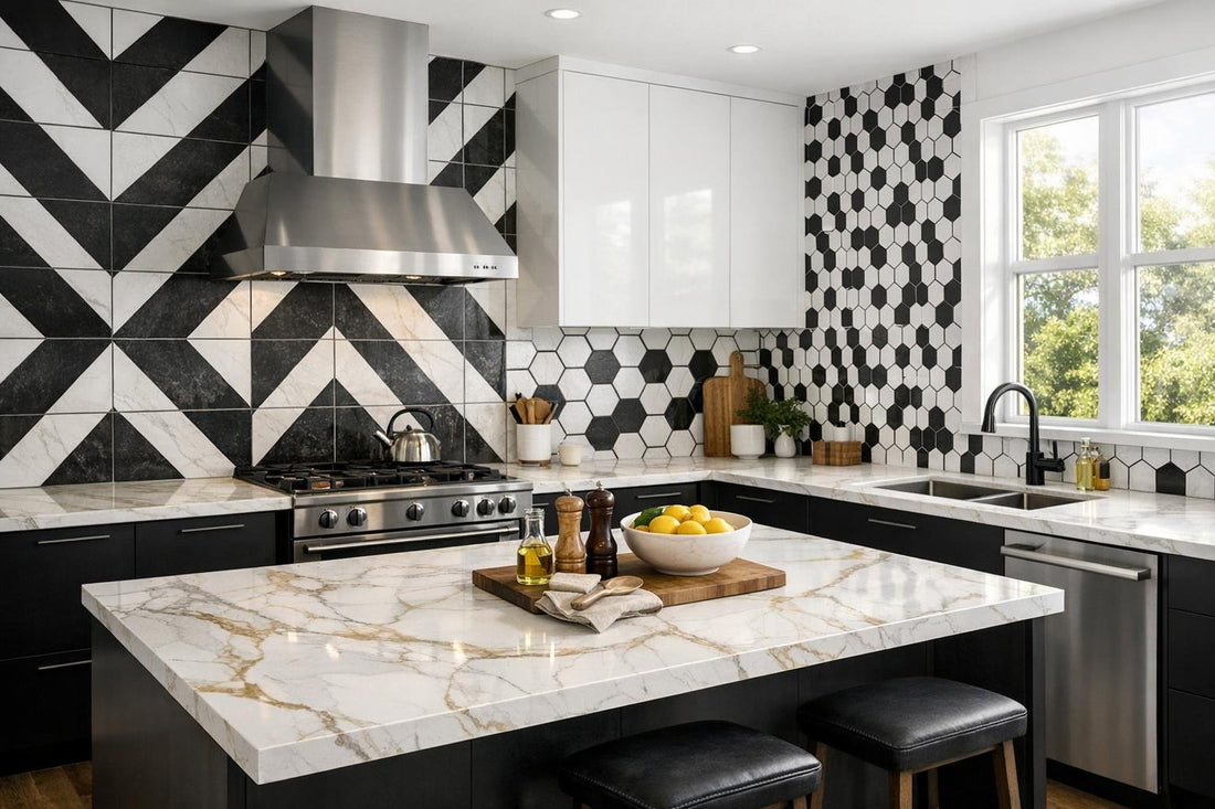Enhance Spaces with Black and White Tiling Solutions - Zicana Boutique