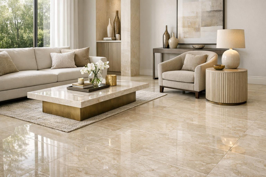 Enhance Spaces with Botticino Polished Marble 12"x12" Tiles - Zicana Boutique