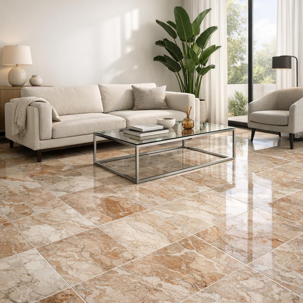 Enhance Spaces with Breccia Pernice Marble Tile 12" x 24" - Zicana Boutique