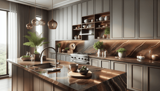 Enhance Spaces with Brown Quartz Countertops: Durable Elegance - Z Boutique by Marble Couture