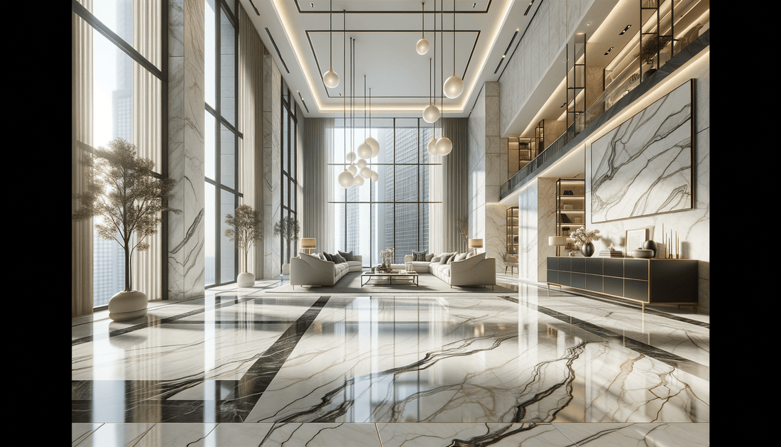 Enhance Spaces with Calacatta Spider Raphael Porcelain Tiles - Zicana Boutique