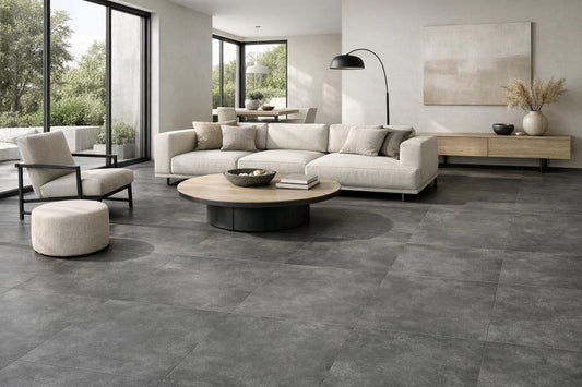 Enhance Spaces with Cement Dark Grey Florim Solutions - Zicana Boutique