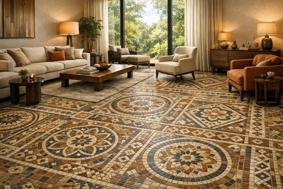 Enhance Spaces with Ceramic Mosaic Tile Floors - Zicana Boutique