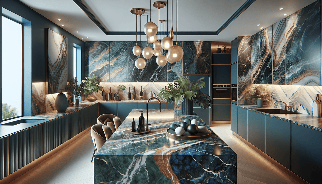 Enhance Spaces with Colored Marble Countertops by Zicana Boutique - Zicana Boutique