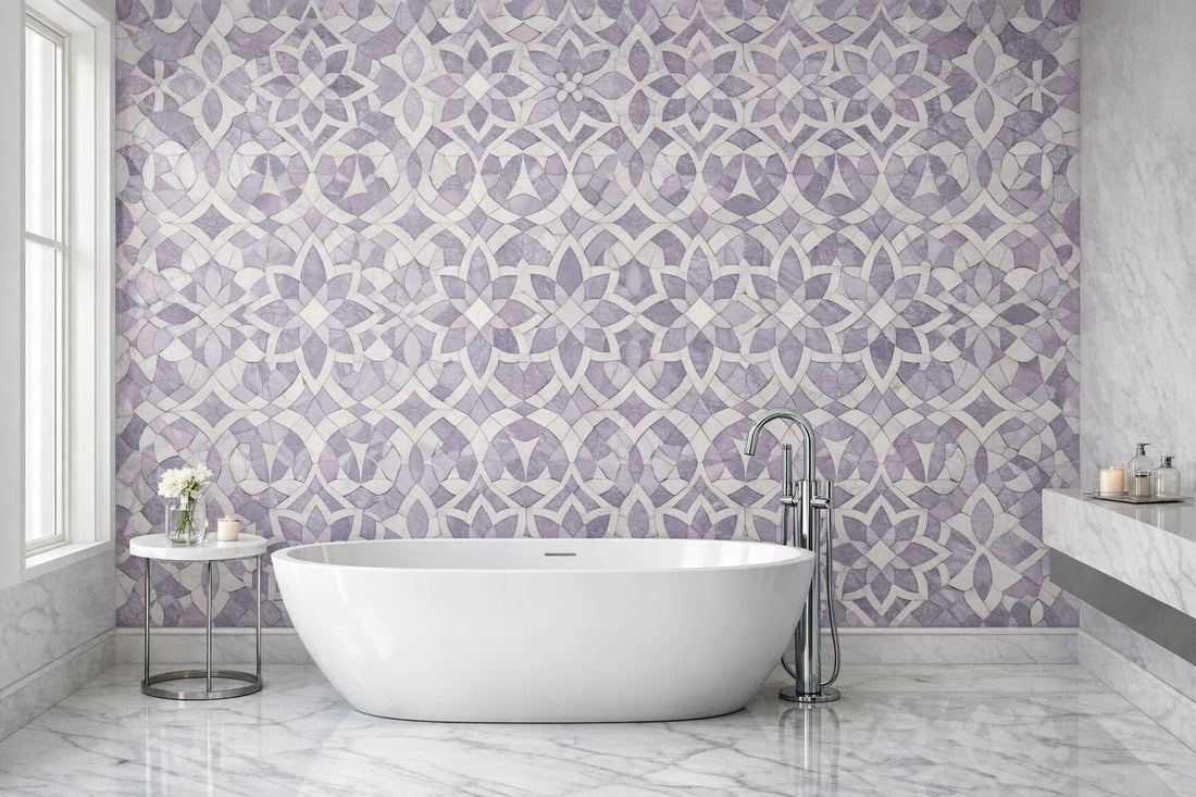 Enhance Spaces with Decova Danaka Lavender Mosaic by Zicana - Zicana Boutique