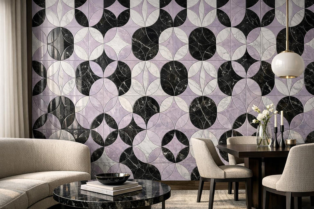 Enhance Spaces with Duo by Alison Rose Nero/Lilac Tile - Zicana Boutique
