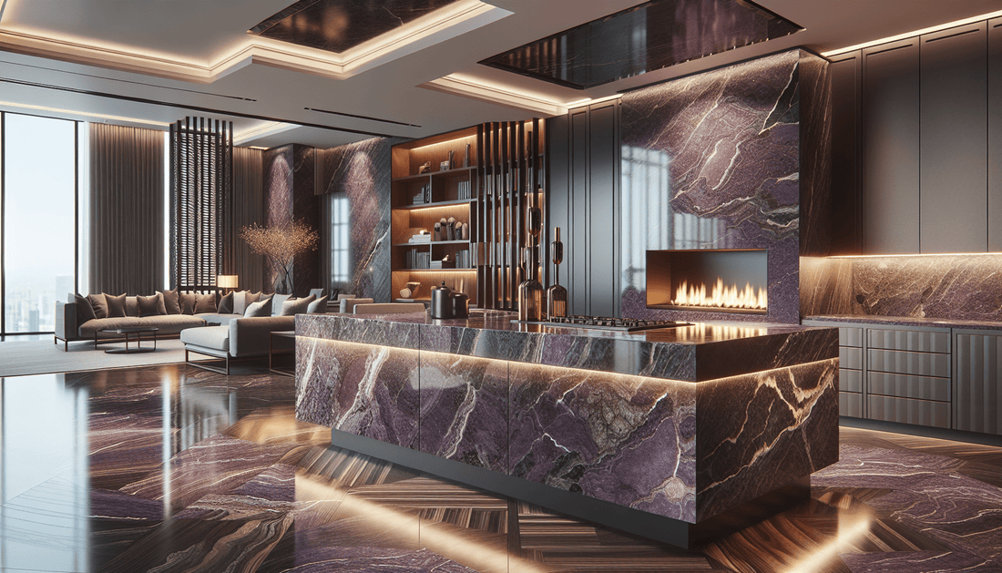 Enhance Spaces with Exquisite Purple Granite Stone Solutions - Z Boutique by Marble Couture