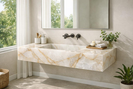 Enhance Spaces with Gioia 48-L Floating Sink Zicana - Zicana Boutique