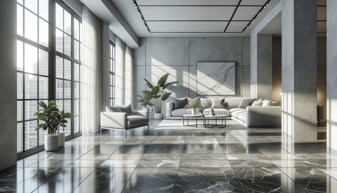 Enhance Spaces with Grigio Marble Terrazzo Honed Tile - Zicana Boutique
