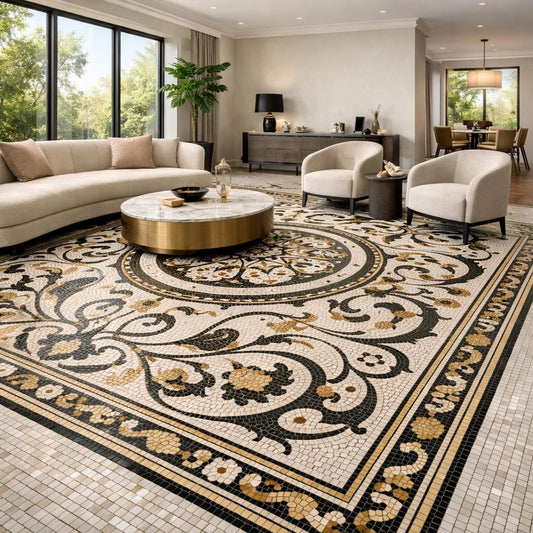 Enhance Spaces with Luxury Mosaic Tile Floor Solutions - Zicana Boutique