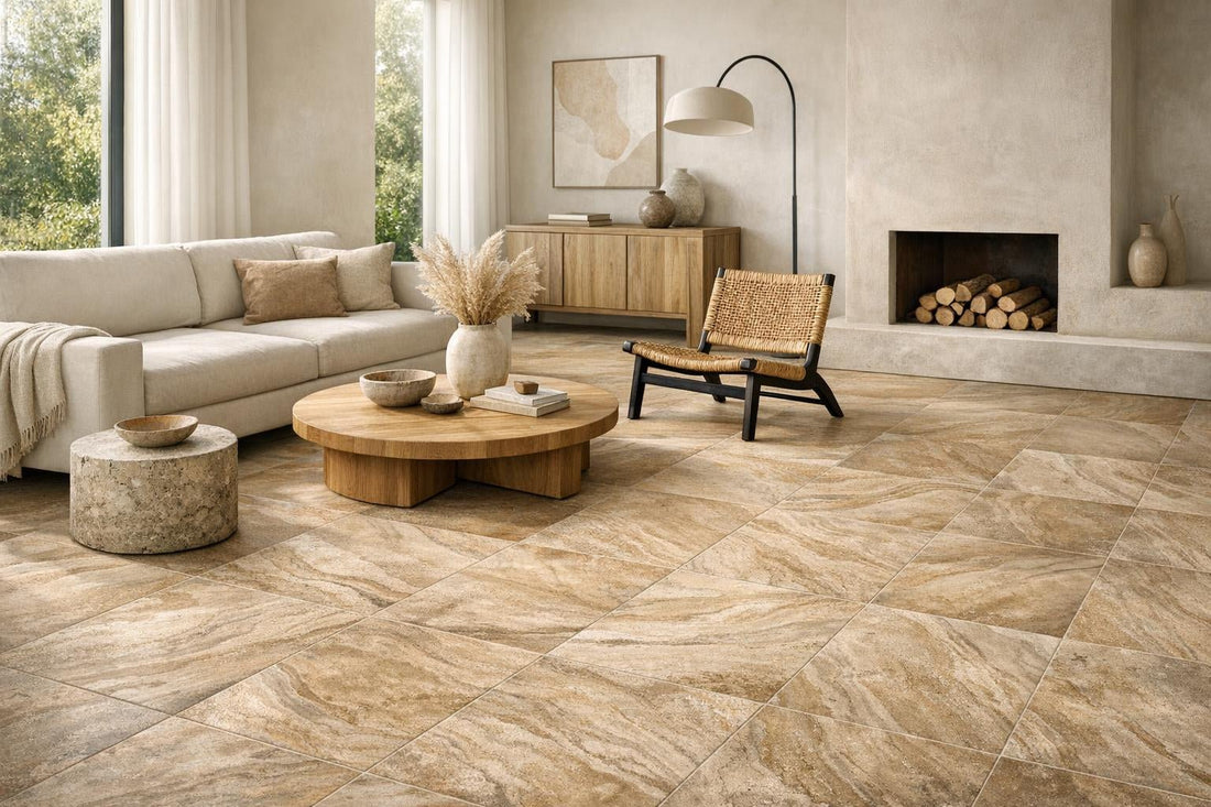 Enhance Spaces with Namib Texture Earth Tile - Artistic Tile - Zicana Boutique