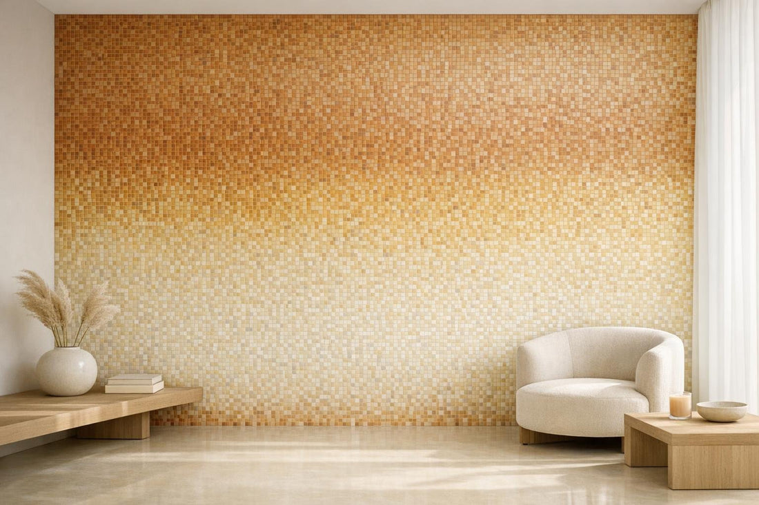 Enhance Spaces with Ombre Extender Desert Sunrise Cream Mosaic - Zicana Boutique