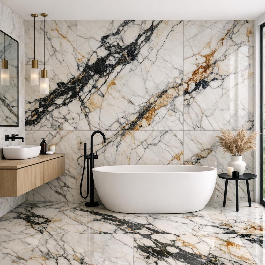 Enhance Spaces with Paonazzo Marble Field Tile Elegance - Zicana Boutique