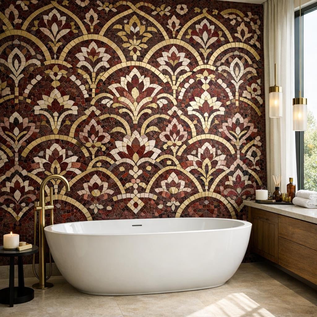 Enhance Spaces with Ruby Elis Nube Terrazo Mosaic - Zicana Boutique