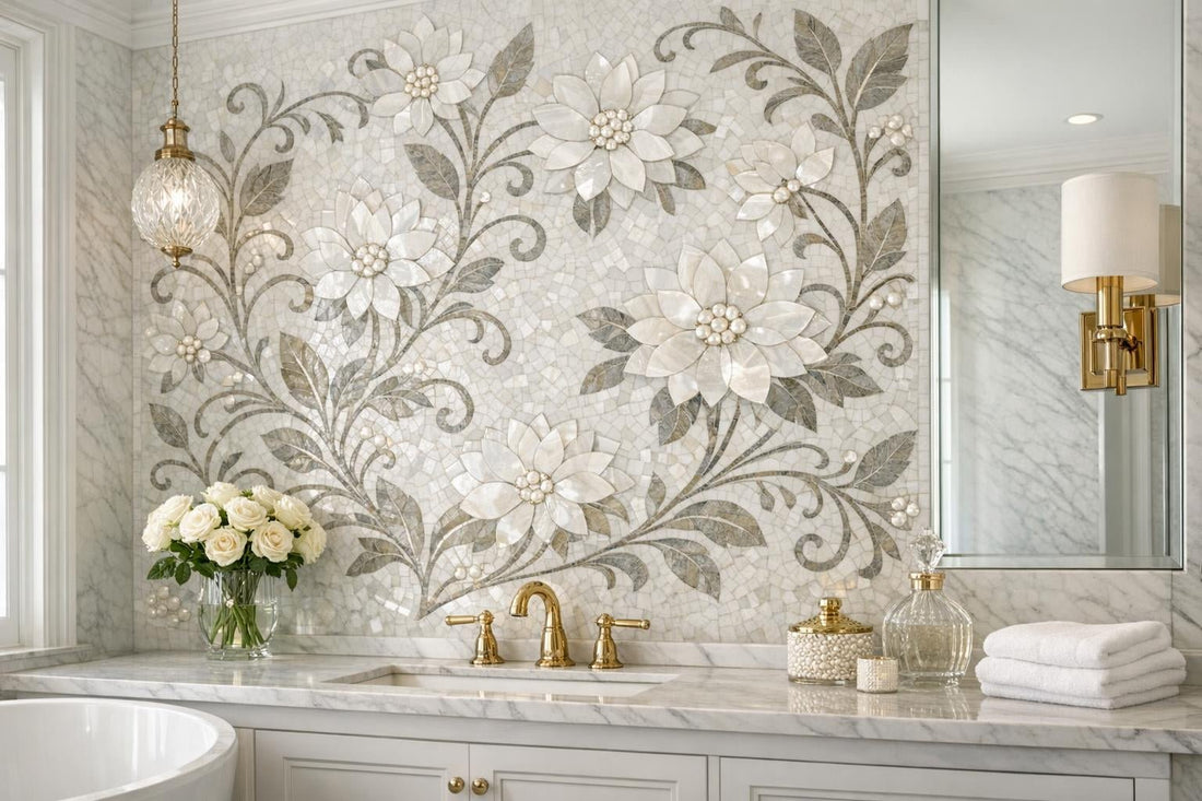 Enhance Spaces with Transia Beth Floral Mosaic Elegance - Zicana Boutique