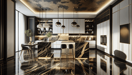 Enhance Your Space: Luxurious Black Gold Granite Solutions - Z Boutique by Marble Couture