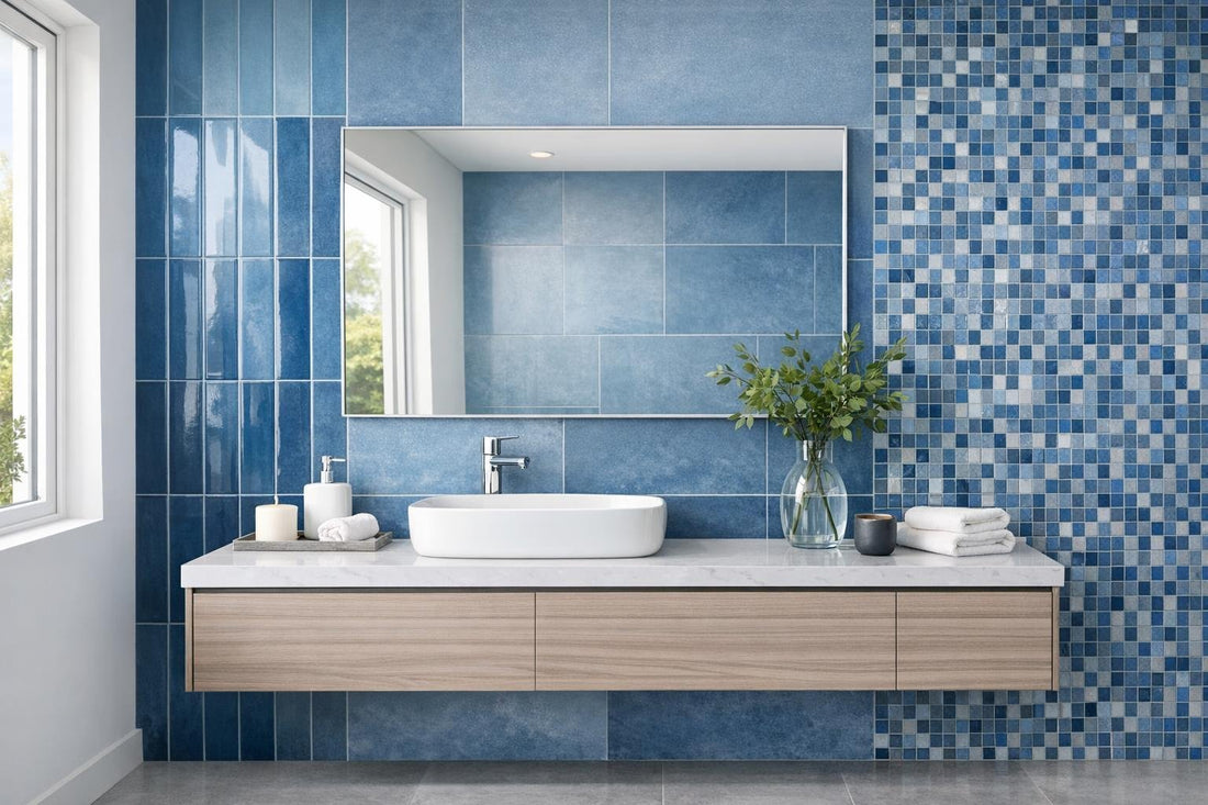 Expert Tips for Blue Tiles in Your Bathroom Design - Zicana Boutique