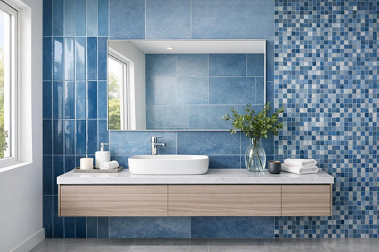 Expert Tips for Blue Tiles in Your Bathroom Design - Zicana Boutique