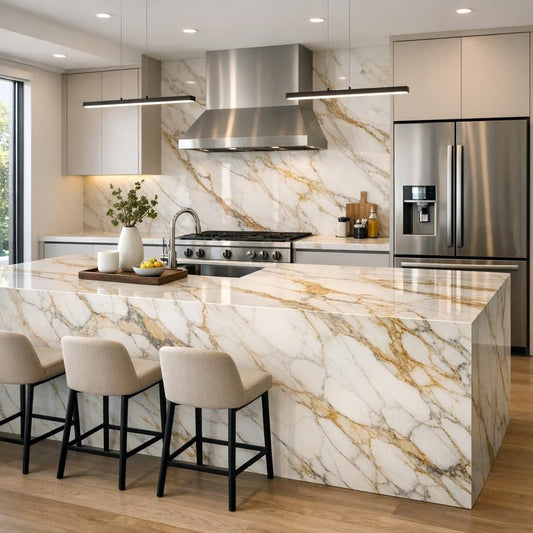 Explore Calacatta Gold Magnum - Florim for Stunning Spaces - Zicana Boutique