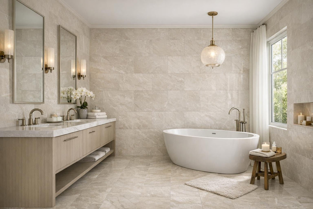 Explore Cloud Limestone Tile 12"x24" - Artistic Elegance - Zicana Boutique