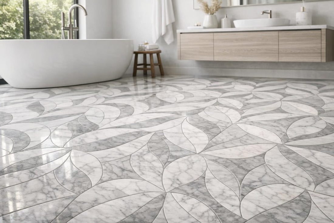 Explore Curvona Hoja Carrara Marble at Zicana Boutique - Zicana Boutique