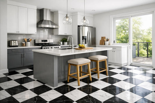 Explore Elegant Black White Floor Tile Solutions at Zicana - Zicana Boutique