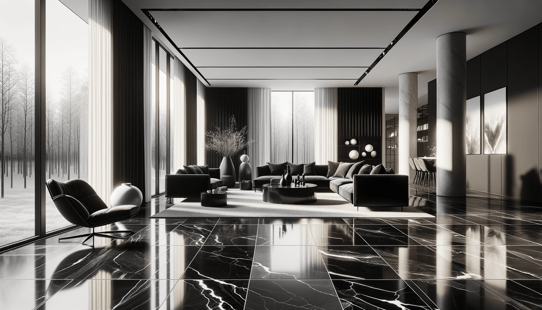 Explore Nero Marquina Raphael Porcelain Tile for Luxury Homes - Zicana Boutique