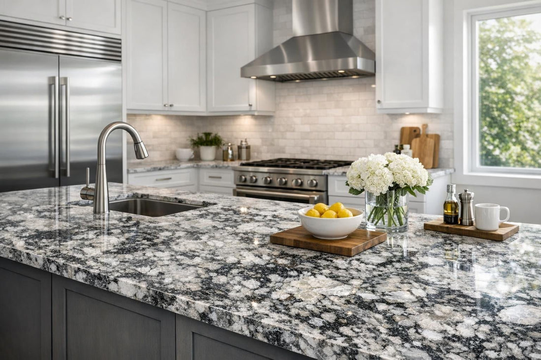 Explore Snowflakes Granite at Zicana Boutique for Elegance - Zicana Boutique