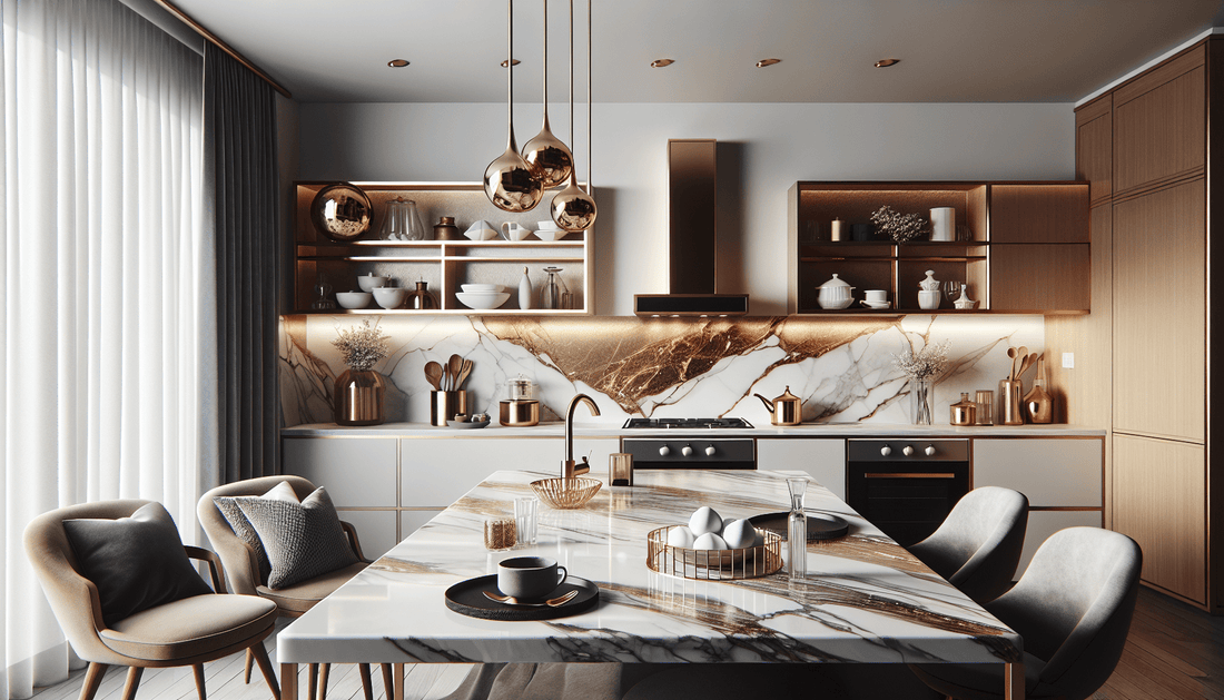 Exploring the Elegance: Calacatta Gold Quartz Countertop Options - Z Boutique by Marble Couture