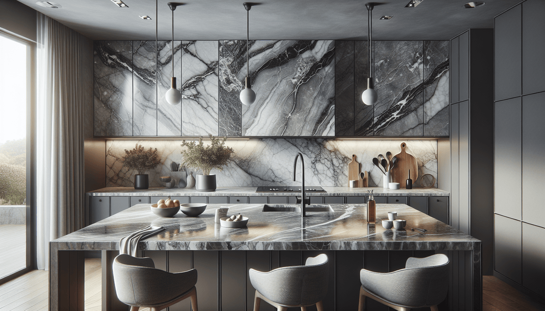 Exquisite Gray Marble Countertops: Elevate Homes with Zicana Boutique - Z Boutique by Marble Couture