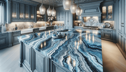 Fantasy Blue Quartzite Countertops: Elevate Designs with Exquisite Elegance - Z Boutique by Marble Couture