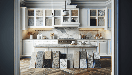 Finding the Perfect Granite Countertop Colors for White Cabinets - Z Boutique by Marble Couture