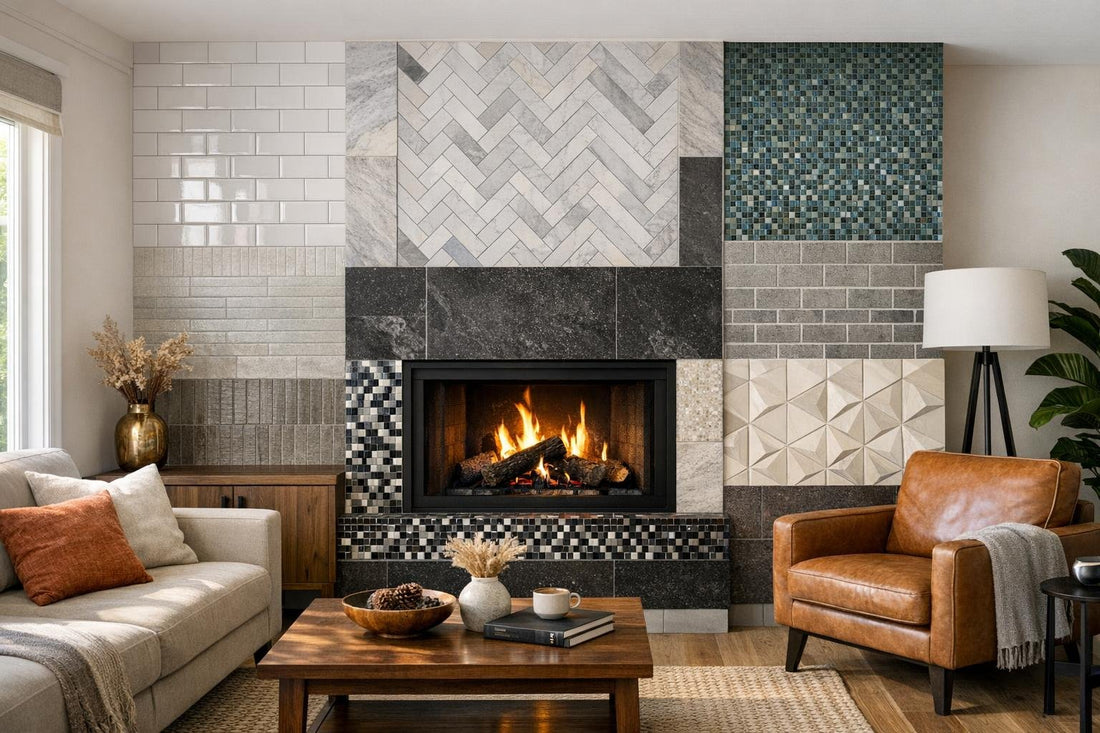 Fireplace Tile Ideas for Designers and Homeowners Alike - Zicana Boutique