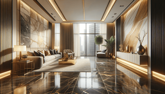 Florim Eternal Gold Matte Elevates Luxury Stone Interiors Effortlessly - Zicana Boutique