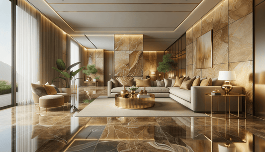 Florim Gold Travertine Elegance for Timeless Interior Designs - Zicana Boutique